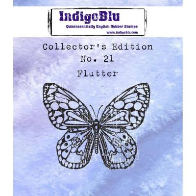 IndigoBlu Rubber Stamp A7 - Flutter
